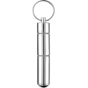 Hotop Portable Toothpick Holder Pocket Waterproof Aluminium Alloy Toothpick Box Metal Pill Case with Key Ring, 2.8 x 0.6 Inch | The Storepaperoomates Retail Market - Fast Affordable Shopping