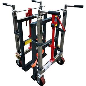 Hydraulic Furniture Mover Equipment Mover Crate Mover (Set of 2) ,Heavy Duty Moving Dolly, 3960 lbs Capacity, Pake Handling Tools