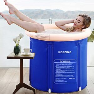 Inflatable Bathtub Portable Bathtub Sauna Foldable Hot Tub in Small Spaces Spa for Shower Stall Plastic Adult Size