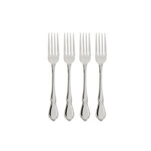 Oneida Chateau Fine Flatware Dinner Forks, Set of 4, 18/10 Stainless Steel