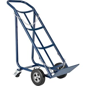 Tilt Back Cylinder Hand Truck with Curved Handle, 800 Lb. Capacity, 47″H