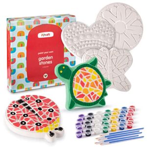 5 Paint your Own Stepping Stones For Kids Craft Kit – Arts and Crafts For Kids Ages 6-8 Crafts For Girls Ages 8-12 Best Girls & Boys Art Gift Kids Toys Ideas Activities For Age 3 5 6 7 8 9 10 Year Old