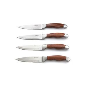 Outset QJ91 Jackson Steakhouse Knife Set, 0.75 x 1 x 10.25 inches, Brown