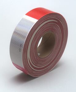 3M Diamond Grade Conspicuity Markings 983-32, Red/White, 67533, 2 in x 150 ft