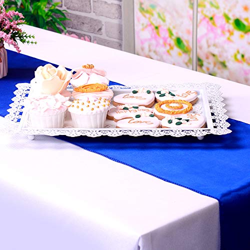 LGHome Pack of 10 Wedding 12 x 108 inch Satin Table Runner for Wedding Banquet Decoration- Royal Blue | The Storepaperoomates Retail Market - Fast Affordable Shopping