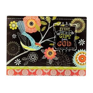 Divinity Boutique Chalk Bird Large Cutting Board, Multicolor