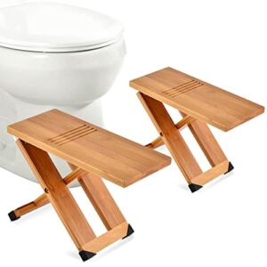 Travel Squatty Potty, Poop Stool for Kids, Adults, Elderly and Pregnant Women, Non-Slip Folding Stool with Travel Bag, 2-Piece Set by Cattleya Earth Home Essentials