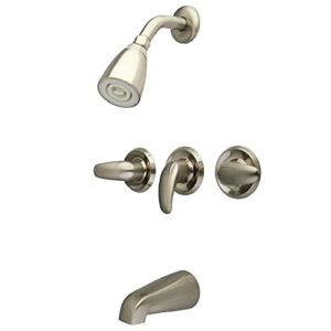 Kingston Brass KB6238LL Legacy Tub and Shower Faucet, Brushed Nickel,5-Inch Spout Reach