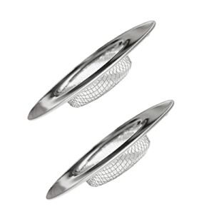 Shower Drain Hair Catcher Sink Strainer – 2 PCS Tub Drain Hair Catcher,Bathtub Hair Catcher for Drain,Hair Stopper for Shower Drain,Stainless Steel Gadgets for 1.57″-3.07″ Drain Hole Standing – YAWALL