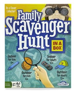 Family Scavenger Hunt Game (Amazon Exclusive) – Contains Over 200 Cards – Fun Party Game for The Whole Family 2 or More Players Ages 6 and up by Outset Media , Blue, Green, Yellow