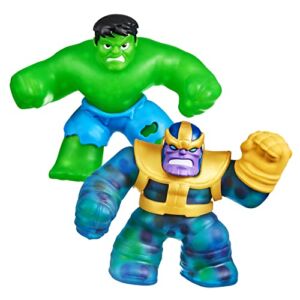 Heroes of Goo Jit Zu Marvel Versus Pack – Hulk vs Thanos, Squishy, Stretchy, Gooey Heroes