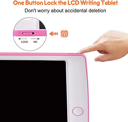 ScriMemo LCD Writing Tablet, 10 Inch Drawing Tablet Kids Doodle Board, Colorful Toddler Drawing Board Electronic Drawing Pads, Educational and Learning Toy for 3-8 Years Old Boy and Girls (Pink) | The Storepaperoomates Retail Market - Fast Affordable Shopping