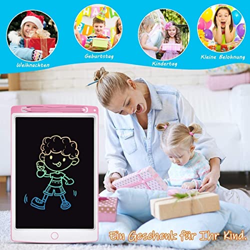 ScriMemo LCD Writing Tablet, 10 Inch Drawing Tablet Kids Doodle Board, Colorful Toddler Drawing Board Electronic Drawing Pads, Educational and Learning Toy for 3-8 Years Old Boy and Girls (Pink) | The Storepaperoomates Retail Market - Fast Affordable Shopping