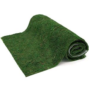 Usmola Moss Table Runner, Moss Mat for Woodland Garden Party Decor, 30cm X 122cm (12 inch x 48 inch) (Dark Green-), Large