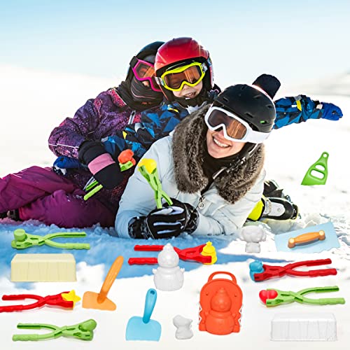 Holady 16 Pcs Snow Toys,Snowball Maker Tool,Perfect Outdoor Play Snow or Sand Toys for Kids and Adults with Gift Box | The Storepaperoomates Retail Market - Fast Affordable Shopping