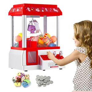 Claw Machine for Kids Toy Mini Claw Machine Candy Grabber Prize Dispenser Vending Machine Arcade Game Machines for Home Party Christmas Birthday Gifts Cool Girl Toys