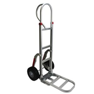 US Cargo Control Aluminum Hand Cart with Stair Climbers & Foam Fill Tires
