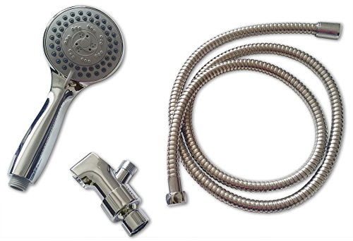 Shower Head – Handheld Rainfall High Pressure and Flow with Removable Water Restrictor – Powerful / Detachable Hand Held Chrome ShowerHead for Best Rain Massage and Relaxation | The Storepaperoomates Retail Market - Fast Affordable Shopping