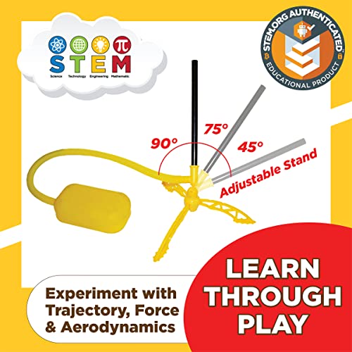Stomp Rocket Original Jr. Rockets Launcher for Kids – Soars 100 Ft – 8 Multi Color Foam Rockets and 1 Adjustable Launcher Stand – Fun Outdoor or Indoor Toy and Gift for Boys or Girls Age 3+ Years Old | The Storepaperoomates Retail Market - Fast Affordable Shopping