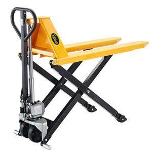 APOLLOLIFT Pallet Lift 2200lbs Capacity 45″ Lx21 W Fork 3.3” Lowered 31.5” Raised Height A-1014