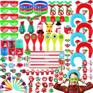 ASONA 126 Pcs Bulk Christmas Party Favors Assortment Stocking Stuffers for Kids, Christmas Goodie Bag Fillers Pinata Stuffers Treat Bag Stuffers, Prizes for Kids Treasure Box Toys Classroom Rewards