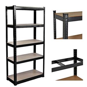 Rigogo Adjustable Shelf Organizer Metal Shelf Unit, 5 Tier Garage Storage Shelving Heavy Duty for Home Shed Warehouse Cabinets, 2000LBS Capacity, 6×3×1.3 FT