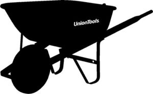 UnionTools S6U25 Union Tools Steel Wheelbarrow, 6-Cubic Foot Capacity