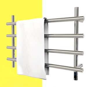 senplus Towel Warmer with Timer, Heated Towel Rack for Bathroom, Wall Mounted Towel Warmers, Hardwired or Plug-in Models