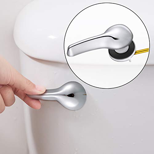 Honoson 4 Pieces Toilet Handle Replacement Kit Front Mount Toilet Tank Flush Lever Replacement with Toilet Flapper Replacement and 2 Pieces Stainless Steel Chain Fits Most Toilets | The Storepaperoomates Retail Market - Fast Affordable Shopping