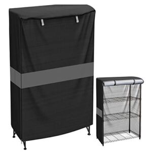 MOLLYAIR Shelf Cover, shelf covers for wire shelving , Suitable for Rack 36 “L x 14 “W x 54 “H , Black