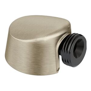 Moen Round Brushed Nickel Drop Ell Handheld Shower Hose Wall Connector 1/2-Inch IPS, A725BN