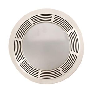 Broan-Nutone 8664RP Exhaust Fan and 100-Watt Incandescent Light with Glass Lens, Bathroom Ceiling Ventilation Fan, 100-Watts, 100 CFM
