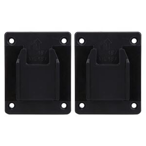 2PCs Suitable for M18 18v / 20V Power Tool Machine Wall Shelf Fixing Devices (black)