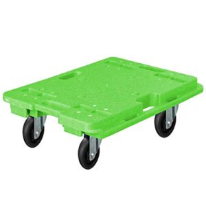YGCBL Multifunction Portable Hand Trucks,Trolleyplastic Dolly Wheeled Platform Dolly Pp Plastic Splice Flatbed Truck 3 Inches Silent Wheel Save Space 150Kg Capacity, 60X40Cm