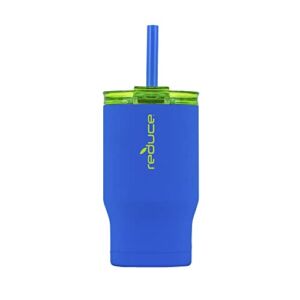 Reduce 14 oz Coldee Tumbler – Reusable Vacuum Insulated Stainless Steel Cup with Straw and Lid – Small and Perfect for Kids – Gripster Finish, Alien