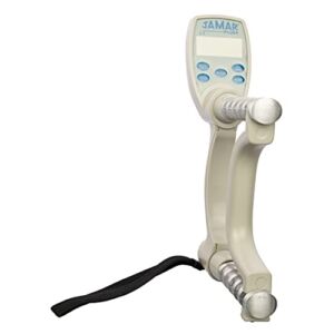 Jamar Plus Digital Hand Dynamometer,Electronic Evaluation Patient Progress Tool Measures PSI,Max Force Indicator to Measure Strength,Calibrated,Cordless Easy Squeeze Adjustable Exerciser,Model:21434