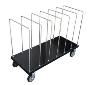 Vestil CTPT-1844-CK Steel Carton Cart Stand, 1 Tier, Black, 30″ Height, 44″ Length X 18″ Width