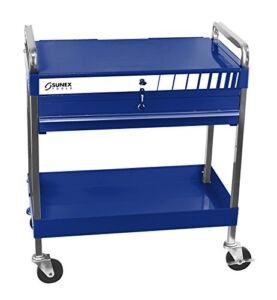 Sunex 8013ABL Sunex 8013ABL Service Cart with Locking Top and Drawer, Blue