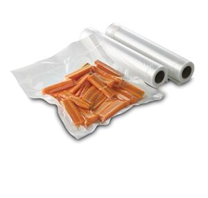 FoodSaver 11″ x 16′ Vacuum Seal Rolls with BPA-Free Multilayer Construction for Food Preservation, 2-Pack
