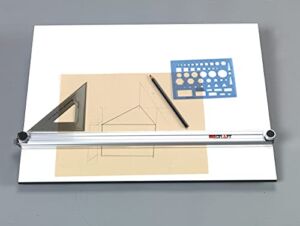 Martin Universal Design 16″ x 21″ Pro-Draft Parallel Straightedge Board, White Melamine, 1 Each (U-PEB1621B)