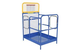 Vestil WP-3648-DD Steel Work Platform, 36″ x 48″ with Double Doors, 1000 lb Capacity, Powder Coat Blue, not for use in California