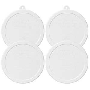 CORELLE 418-PC White 18oz Cereal Bowl Lid – 4 Pack