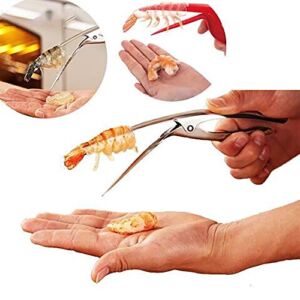 Shrimp Deveiner Tool, Shrimp Cleaner Knife Prawn & Seafood Peeler – Premium Ergonomic Handle Peeler Kitchen Tools (Stainless Steel)