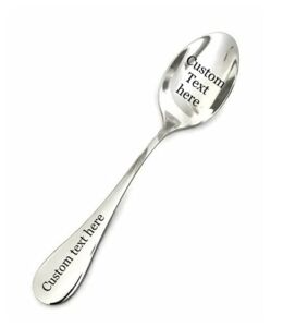 Custom tablespoon Dinner spoon stainless steel Engraved name ice cream Spoon Personalized Birthday Christmas Gift