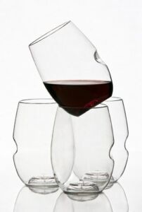 Govino Wine Glass Flexible Shatterproof Recyclable, Set of 4