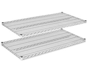 Regal Altair 18″ x 48″ Chrome Wire Shelving |Pack of 2 Shelves| Heavy Duty NSF Storage Shelves