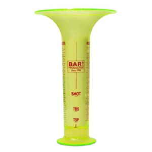 Pour Tester for Bartenders – Liquid Measuring Tool w/ 1 Ounce Shot Line and Measurements up to 2.5 Oz (75ml) – Fits in Shaker Tin – Use for Restaurant Bar Training and Testing Kits