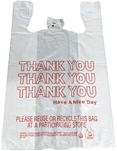 Reli. Thank You T-shirt Bags (350 Count) ( 11.5″ x 6.5″ x 21″) (White) – Grocery, Shopping Bag, Restaurants, Convenience Store
