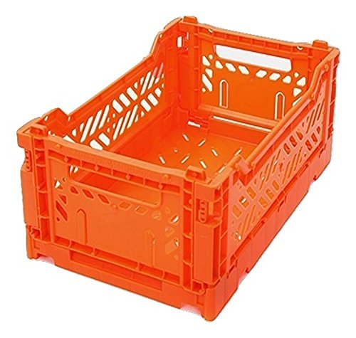 AY-KASA Collapsible Storage Bin Container Basket Tote, Folding Basket Crate Container : Storage, Kitchen, Houseware Utility Basket Tote Crate Mini-Box (Orange) | The Storepaperoomates Retail Market - Fast Affordable Shopping