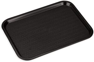 CFS Cafe Plastic Fast Food Tray, 14″ x 18″, Black, (Pack of 12)